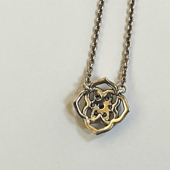 PANDORA Rose Petals Collier CZ Flower Necklace - Picture 4 of 4